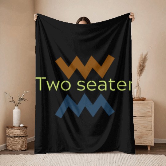 two seater Throw Blankets