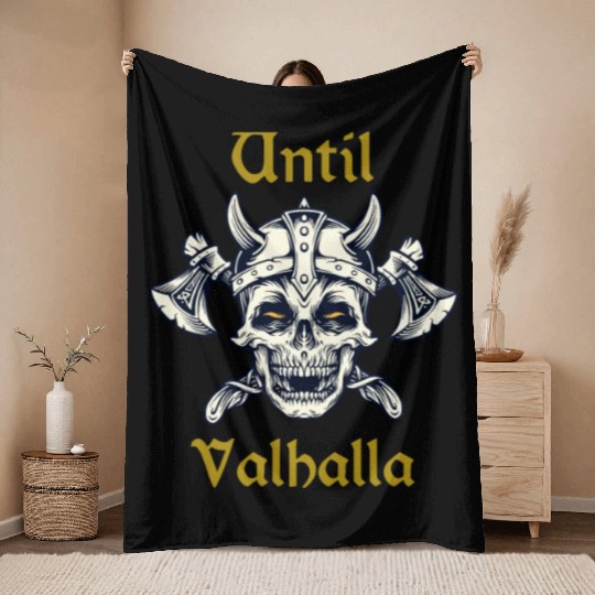 Until Valhalla Throw Blankets