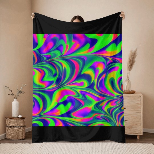 Colorful patterns rainbow pattern creative Throw Blankets