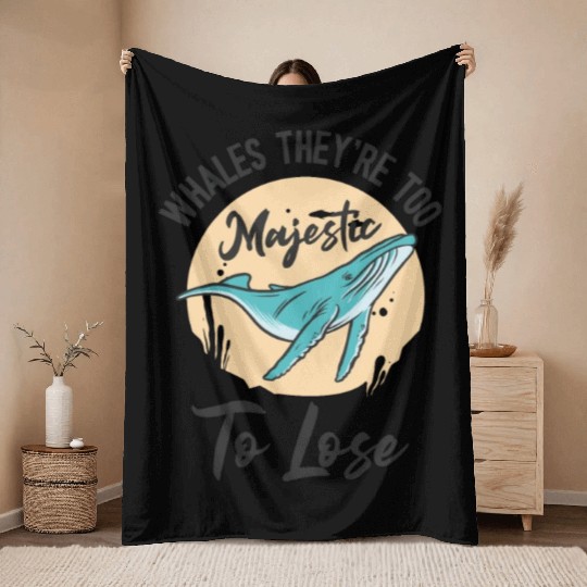 World Wildlife Day Blue Whale Marine Wildlife Throw Blankets