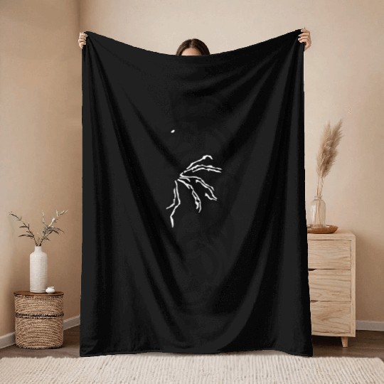 tattoo dragon sleeve Throw Blankets