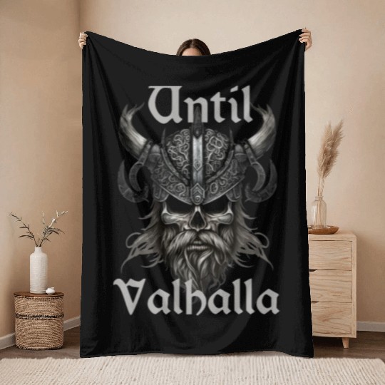 Until Valhalla Throw Blankets