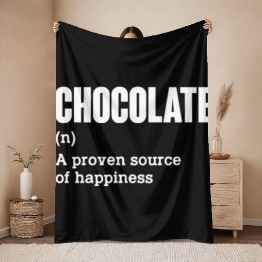 Chocolate Definition Meaning Throw Blankets
