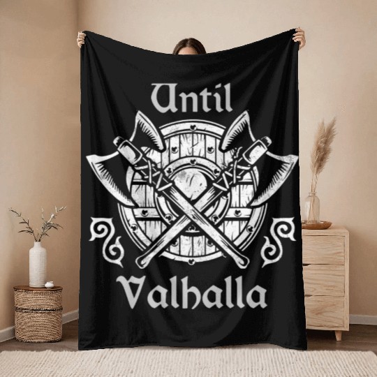 Until Valhalla Throw Blankets
