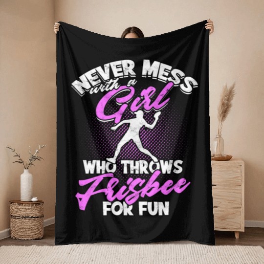 Ultimate Frisbee Importanter Disc Golf Ultimate Throw Blankets