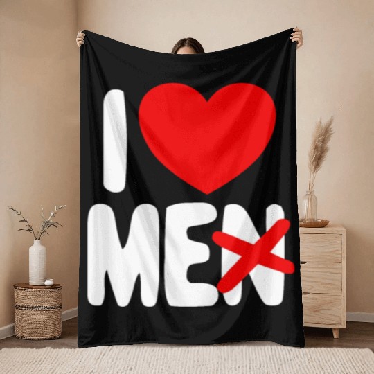 I Love Me Not Men Self Care Women's I Love Myself Throw Blankets