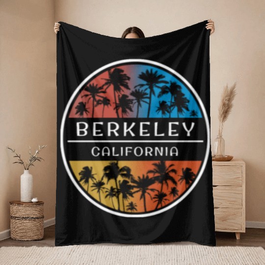 Berkeley California Stylish Vacation Souvenir Throw Blankets