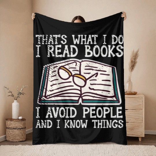 Book Lover Literature Book Reading Novels Throw Blankets