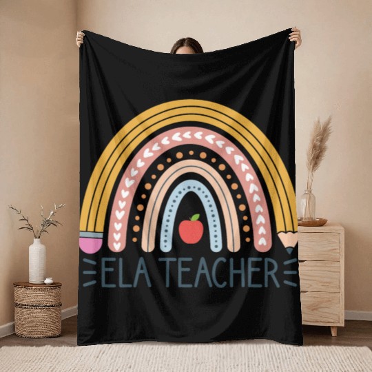 English Language Arts ELA Teacher Appreciation Throw Blankets
