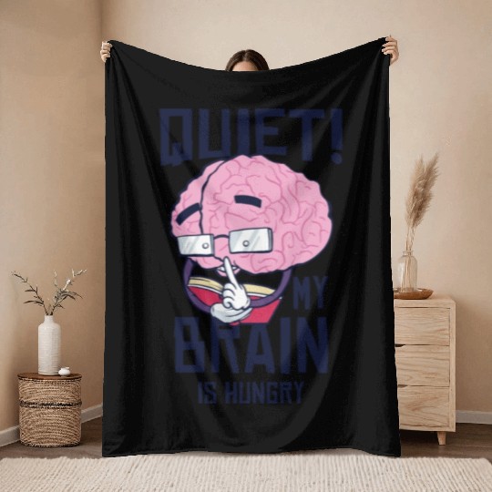 Book Lover Brain Reading Books Literature Throw Blankets