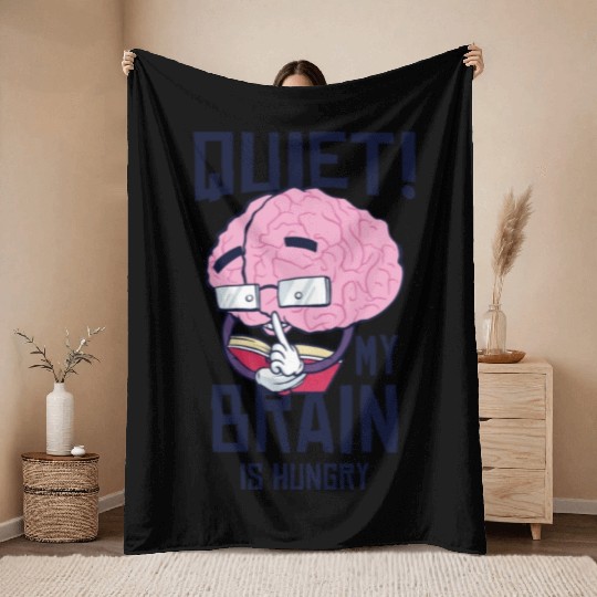 Book Lover Brain Reading Books Literature Throw Blankets
