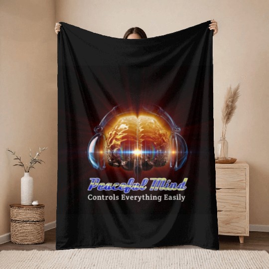 Peaceful Mind Throw Blankets