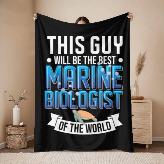 Biology Science Ocean Student Throw Blankets