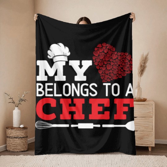 Culinary Gangster Pastry Chef Cooking Culinary Throw Blankets