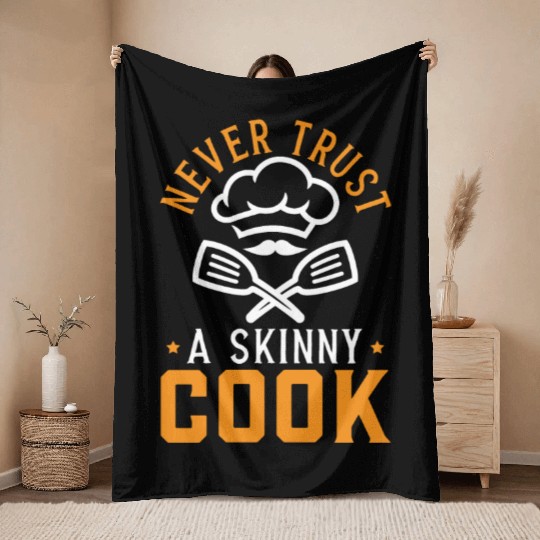 Culinary Gangster Pastry Chef Cooking Culinary Throw Blankets