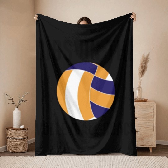 Dibs On The Volleyball Coach Throw Blankets