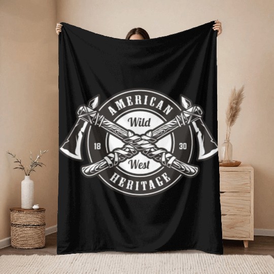 AMERICAN WILD WEST HERITAGE 1830 Throw Blankets
