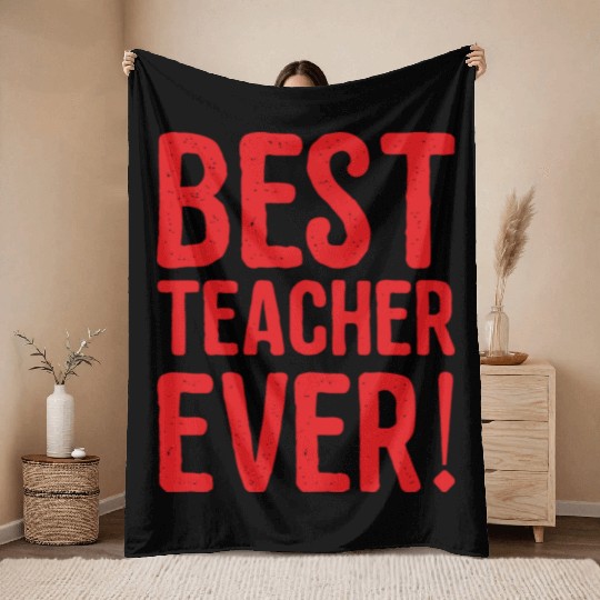 best teacher Throw Blankets