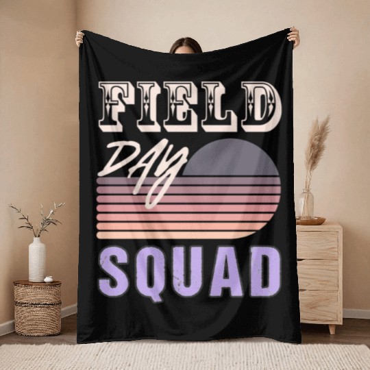 FIELD DAY SQUAD Throw Blankets