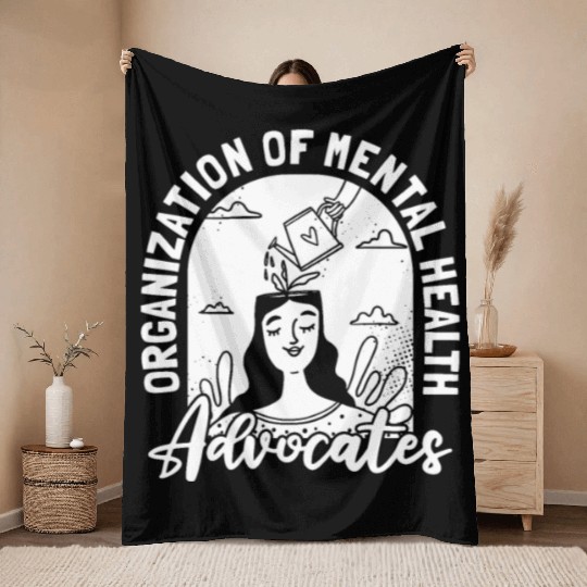 Psychology Psychologist Mental Health Awareness Throw Blankets