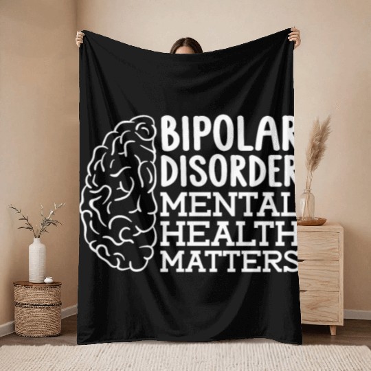 Psychology Psychologist Bipolar Throw Blankets