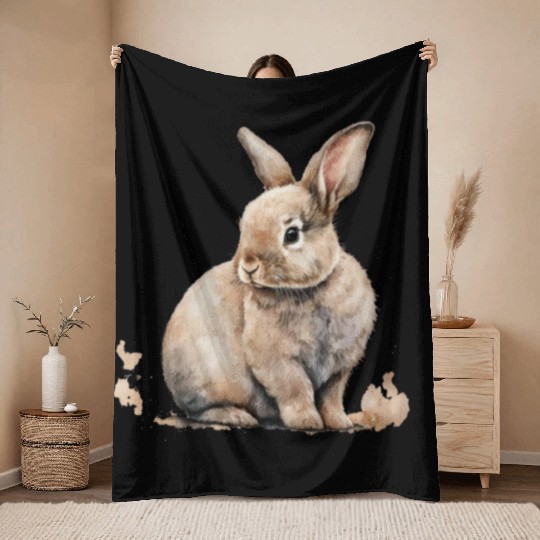 Easter Bunny Throw Blankets
