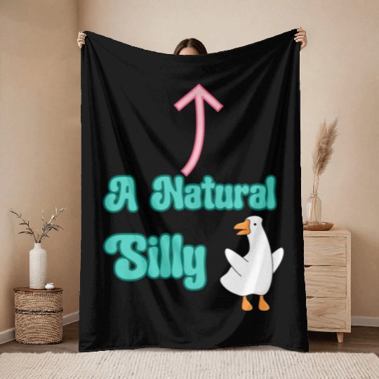 A Natural Silly Goose: Fun & Lighthearted Design Throw Blankets