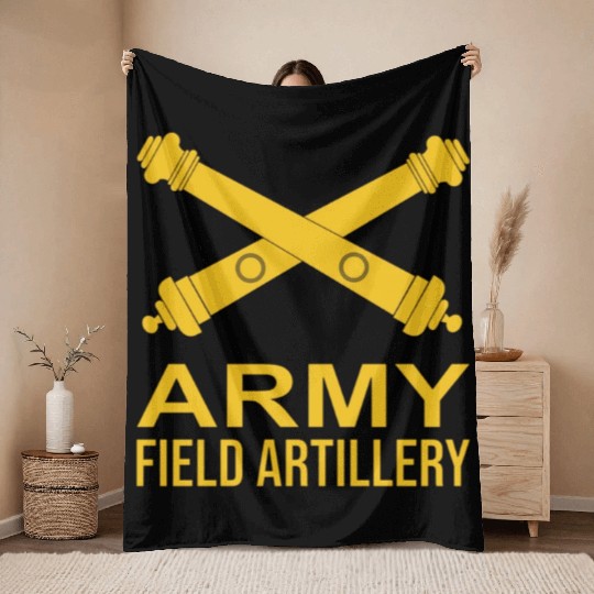 ARMY FIELD ARTILLERY BRANCH US USA Pullover Throw Blankets