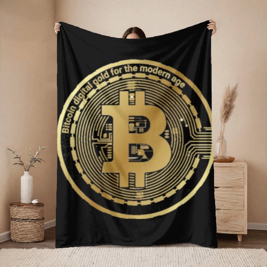 Bitcoin Throw Blankets