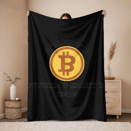Bitcoin Throw Blankets