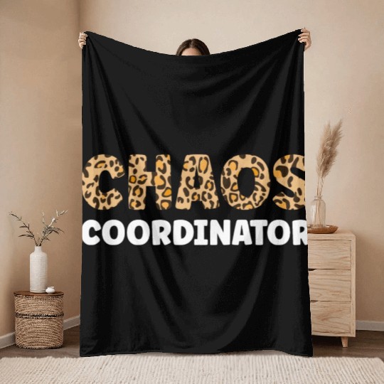 Chaos Coordinator Throw Blankets