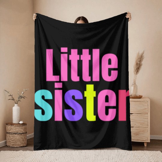LITTLE SISTER Throw Blankets