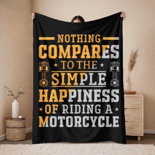 NOTHING COMPARES TO THE SIMPLE HAPPINESS Throw Blankets
