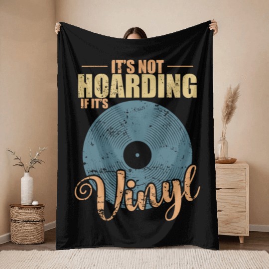 It's not Hoarding if it's Vinyl Record Throw Blankets