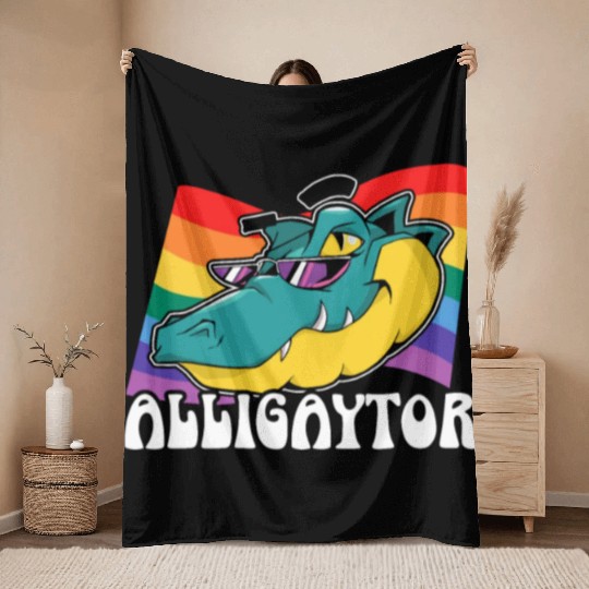 Gay Rights Rainbow Pride Month LGBTQ Gay Pride Throw Blankets