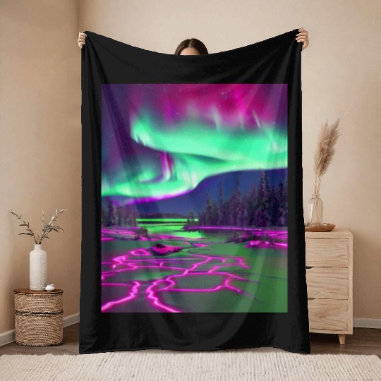 Northern Lights Throw Blankets