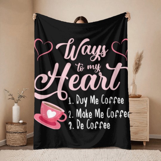 Ways To My Heart Valentine s Day Couples In Love Throw Blankets