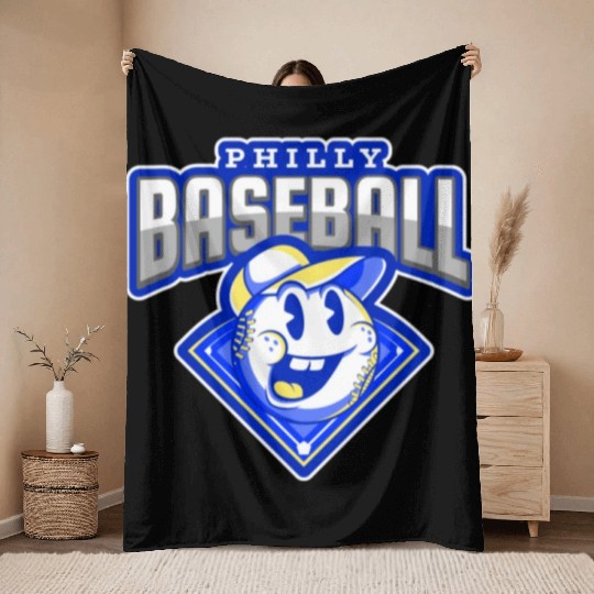 PHILLY BASEBALL Throw Blankets