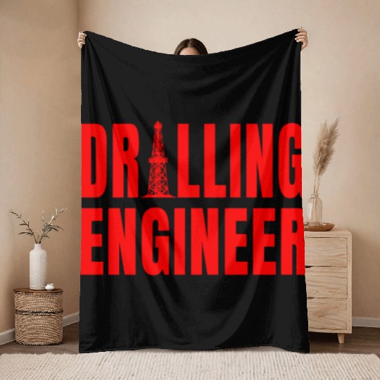 Drilling Engineer Throw Blankets