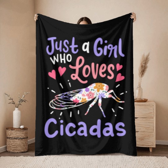 Cicada Insect Cicada Lover Throw Blankets