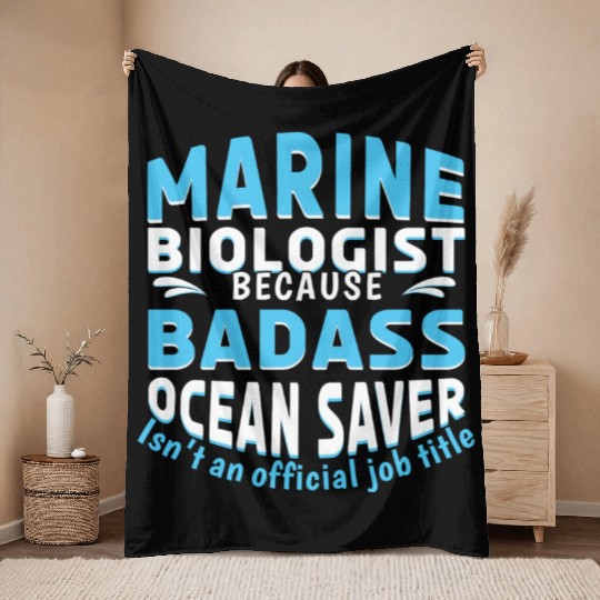 Save Nature Oceans Day Earth Day Marine Biologist Throw Blankets