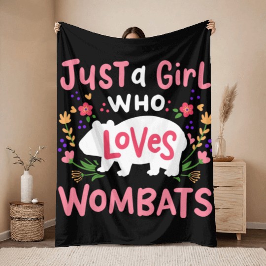 Wombat Australian Wombat Lover Throw Blankets