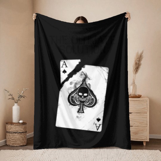playing card - The ultimate solution Throw Blankets