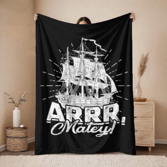 Arrr, matey! - Pirate Throw Blankets