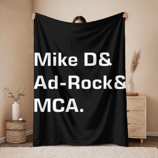 Mike D and Ad-Rock and MCA Throw Blankets