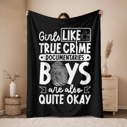 True Crime Murder Spy Crime Interest Gift Idea Throw Blankets