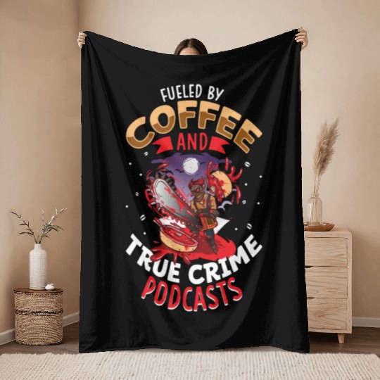 True Crime Murder Spy Crime Interest Gift Idea Throw Blankets
