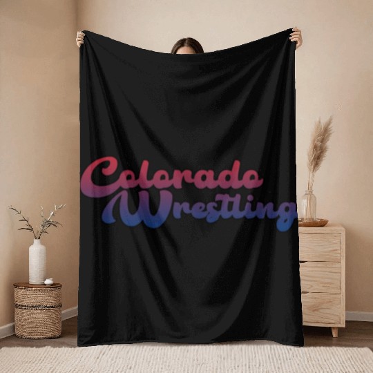 Colorado Wrestling Throw Blankets