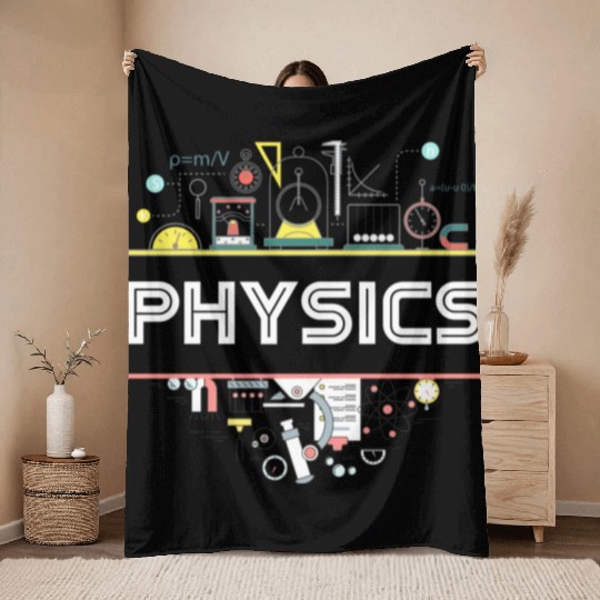 Physics Teacher Science Physics Throw Blankets