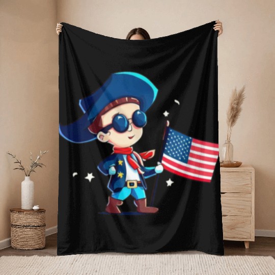 Patriot Day Throw Blankets